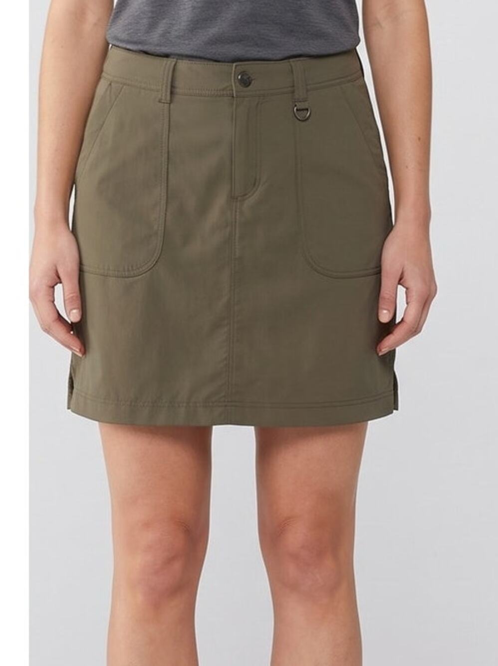 REI Womens Size 8 Nylon Co-op Northway Skort Olive Green Hiking Travel